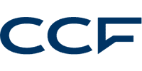 Logo CCF : Identité Visuelle et Design Bleu Marine Moderne Logo CCF en bleu marine au design moderne et épuré avec des lettres stylisées.